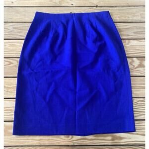 Classiques For Nordstrom Wool Pencil Skirt Size 10 Women’s Blue
